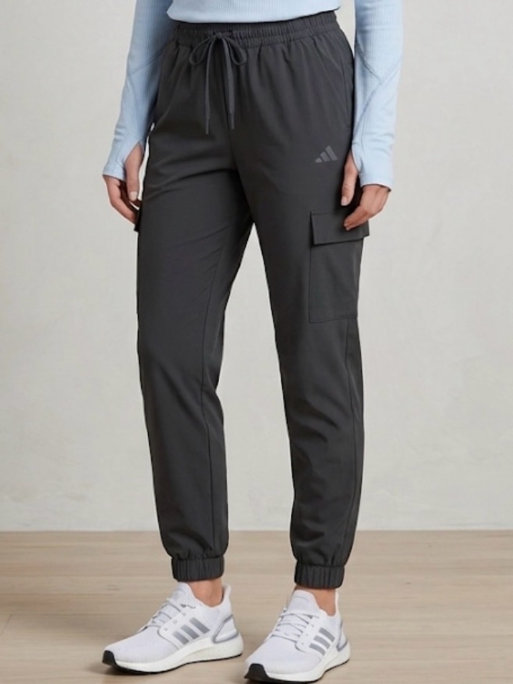 Adidas women’s size small, Dark Gray Cargo Pants NWT
MSRP $60.00